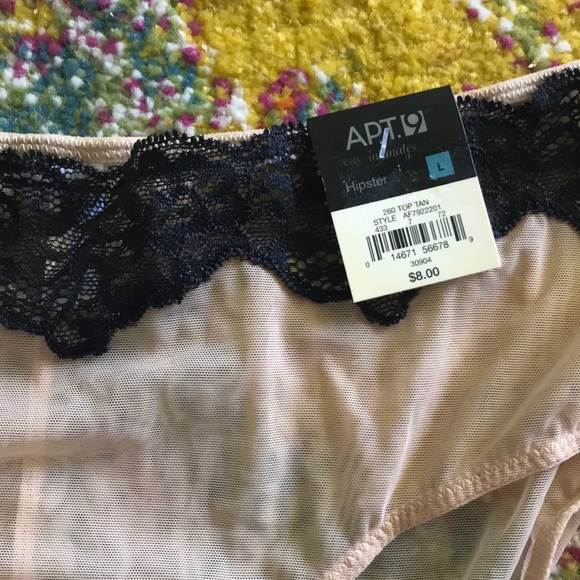 Apt 9 Nude and Lace Panties - Picture 2 of 4